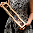 Rock & Mineral Collection - Geology Specimens Earth Science Educational - Wooden Box Of 7 pieces Natural Quartz Amethyst Azurite Coral
