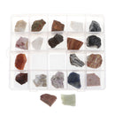 Pack of 20 Rock & Ore Crystal Specimens Collection Kit Kids Earth Geology Science Educational Toy Gift