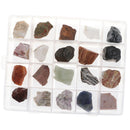 Pack of 20 Rock & Ore Crystal Specimens Collection Kit Kids Earth Geology Science Educational Toy Gift