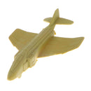 10Pcs Plastic Military Fighter Aircraft Army Base Playset Accessories for Kids - Yellow