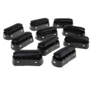 10Pcs Plastic Oblong Military Bunker Blockhouse Army Base Playset Accessories for Kids - Black