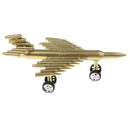 Metal Craft Jet Airplane Model Air Force Aircraft Sculpture Made From Shells Casings Shaped Army Toy Home Decor Gift