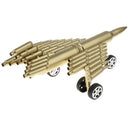 Metal Craft Jet Airplane Model Air Force Aircraft Sculpture Made From Shells Casings Shaped Army Toy Home Decor Gift