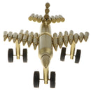 Metal Craft Jet Airplane Model Air Force Aircraft Sculpture Made From Shells Casings Shaped Army Toy Home Decor Gift