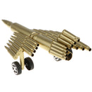 Metal Craft Jet Airplane Model Air Force Aircraft Sculpture Made From Shells Casings Shaped Army Toy Home Decor Gift
