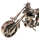 Old-fashioned Motorcycle Motorbike Nuts Bolts Model Metalcraft Home Decor Ornament Collection Toy Gifts -Bronze