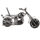 Old-fashioned Motorcycle Motorbike Nuts Bolts Model Metalcraft Home Decor Ornament Collection Toy Gifts - Black