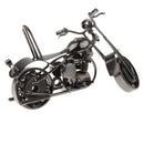 Old-fashioned Motorcycle Motorbike Nuts Bolts Model Metalcraft Home Decor Ornament Collection Toy Gifts - Black