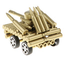 Creative Gold Shell Casing Army Tank Model - Decorative Artillery Artwork Metal Craft Model - Home Decorations Craft Gifts