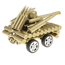 Creative Gold Shell Casing Army Tank Model - Decorative Artillery Artwork Metal Craft Model - Home Decorations Craft Gifts