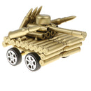 Creative Gold Shell Casing Army Tank Model - Decorative Artillery Artwork Metal Craft Model - Home Decorations Craft Gifts