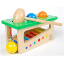 Wooden Sensory Developmental Toy Baby Jingle Bell Knock Ball Game Color & Shapes Puzzle Games Kids Xmas Gifts