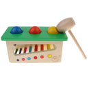 Wooden Sensory Developmental Toy Baby Jingle Bell Knock Ball Game Color & Shapes Puzzle Games Kids Xmas Gifts
