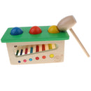 Wooden Sensory Developmental Toy Baby Jingle Bell Knock Ball Game Color & Shapes Puzzle Games Kids Xmas Gifts