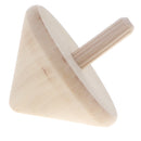 Set of 3 Classic Wooden Spinning Tops Peg-Top Adult Kid Spinning Toy Outdoor Games