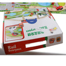 Wooden City Traffic Building Block Educational Toy Gift for Kids Boys Girls