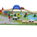 Wooden City Traffic Building Block Educational Toy Gift for Kids Boys Girls
