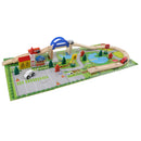 Wooden City Traffic Building Block Educational Toy Gift for Kids Boys Girls