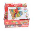 Wooden Stacking Geometry Blocks Board Puzzle Early Color & Shapes Cognition Learning Sorting Puzzle Educational Kids Baby Toy
