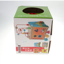 5 in 1 Wooden Developmental Cube Baby Shape Sorters Toys building block, animal race, gear, bead maze Early Number Color & Shapes Learning