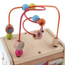 5 in 1 Wooden Developmental Cube Baby Shape Sorters Toys building block, animal race, gear, bead maze Early Number Color & Shapes Learning