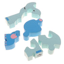 Cartoon Wooden 3D Jigsaw Puzzles Animal Model Building Blocks Kids Baby Early Learning Toy -Elephant