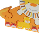 Cartoon Wooden 3D Jigsaw Puzzles Animal Model Building Blocks Kids Baby Early Learning Toy -Lion