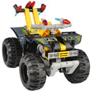 Pullback Pickup Truck Car Racer Model with Motor Power Building Blocks Assembly Puzzles Bricks Educational Stacking Toys Great Gift for Kids