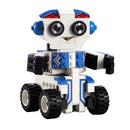 2 In 1 Pull Back Robot Building Blocks DIY Assembly Toy for Kids | 195 Pieces | STEM Educational Toy