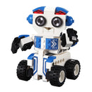 2 In 1 Pull Back Robot Building Blocks DIY Assembly Toy for Kids | 195 Pieces | STEM Educational Toy