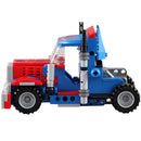 2-in-1 Plastic Building Blocks Construction Kits DIY Assembly 251 Pieces Transforming Robot Truck Children Educational Toy Gifts