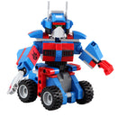 2-in-1 Plastic Building Blocks Construction Kits DIY Assembly 251 Pieces Transforming Robot Truck Children Educational Toy Gifts