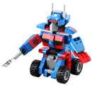2-in-1 Plastic Building Blocks Construction Kits DIY Assembly 251 Pieces Transforming Robot Truck Children Educational Toy Gifts