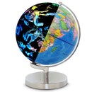 2 in 1 Lighted World Globe & Illuminated Glowing Constellation Map, Kids Geography Educational Toy