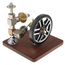 Adjustable Speed 200-500RPM Free Piston Stirling Engine Motor Steam Heat Power Generator Kits Wooden Base Science Toy