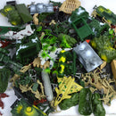 300-Piece Plastic World War II Army Playset - 5cm Army Soldiers & Accessories in Clear Storage Bag
