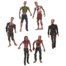 6Pcs Walking Corpses Active Figures Articulated Joints Model Movie Characters Toys for Kids and Adults