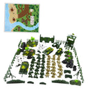 90 Pieces Army Men Soldier Playset 5cm Figures with Tanks Planes Flags & More Accessories DIY Army Base Model Toy