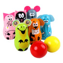 Children Wooden Bowling Set Indoor Outdoor Skittles Game Family Fun Preschool Toy Party Bag Fillers