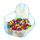 Easy to Pop Up Foldable Ball Pit Playpen Play Tent Sea Ball Pool Toy with Basketball Hoop for Kids Baby Indoor Game Toy