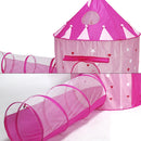 2 In 1 Kids luminescent Mongolia Princess Playhouse Indoor Outdoor Pop Up Tent Crawling Tunnel Children Indoor & Outdoor Play Activity
