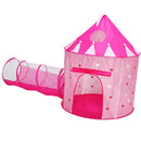 2 In 1 Kids luminescent Mongolia Princess Playhouse Indoor Outdoor Pop Up Tent Crawling Tunnel Children Indoor & Outdoor Play Activity