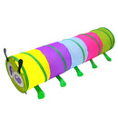 Foldable Pop Up Caterpillar Tunnel Tube Play Tent Garden Game Playhouse Toy for Kids Baby Developmental