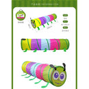 Foldable Pop Up Caterpillar Tunnel Tube Play Tent Garden Game Playhouse Toy for Kids Baby Developmental