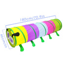 Foldable Pop Up Caterpillar Tunnel Tube Play Tent Garden Game Playhouse Toy for Kids Baby Developmental