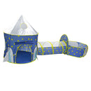 3-in-1 Pop Up Play Tent Space Capsule Playhouse For Kids Indoor Outdoor Play