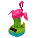 Solar Power Dancing Frog Flamingo Model Swing Figure Statue Figurine Kid Science Toy Xmas Gift Home & Car Desk Decor