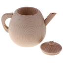 Wooden Kitchen Toys - Fun Kids Girls Pretend Play Game Cooking Baking Cookware/ Tableware Educational Game - Large Tea Pot