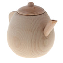 Wooden Kitchen Toys - Fun Kids Girls Pretend Play Game Cooking Baking Cookware/ Tableware Educational Game - Large Tea Pot