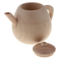 Wooden Kitchen Toys - Fun Kids Girls Pretend Play Game Cooking Baking Cookware/ Tableware Educational Game - Large Tea Pot